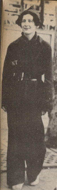 Simone Weil 1936 in Spanien